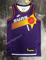 2022-2023 Retro Edition Phoenix Suns Purple #1 NBA Jersey-311