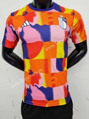 Player Version 2022-2023 Belgium Colorful Thailand Training Soccer Jersey AAA