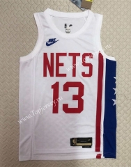 2022-2023 Retro Edition Brooklyn Nets White #13 NBA Jersey-311