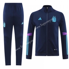 2022-2023 Argentina Royal Blue Thailand Soccer Jacket Uniform-LH