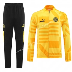 2022-2023 Manchester City Yellow Thailand Soccer Jacket Uniform-LH