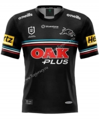 2022-2023 Panthers Home Black Thailand Rugby Jersey