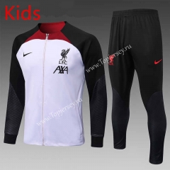 2022-2023 Liverpool Light Purple Kids/Youth Soccer Jacket Uniform-815