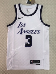 2022-2023 City Edition Los Angeles Lakers White #3 NBA Jersey-311