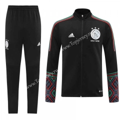 2022-2023 Ajax Black Thailand Soccer Jacket Uniform-LH