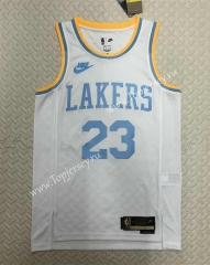 2022-2023 Retro Edition Los Angeles Lakers White #23 NBA Jersey-311