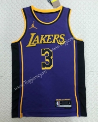 2022-2023 Jordan Limited Version Los Angeles Lakers Purple #3 NBA Jersey-311
