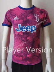 Player Version 2022-2023 Juventus 2nd Away Pink Thailand Soccer Jersey AAA-807