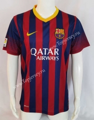 Retro Version 13-14 Barcelona Home Red&Blue Thailand Soccer Jersey AAA-503