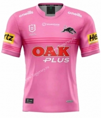 2022-2023 Panthers Away Pink Thailand Rugby Jersey