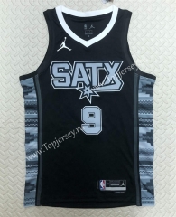 2022-2023 Jordan Limited Version San Antonio Spurs Black #9 NBA Jersey-311