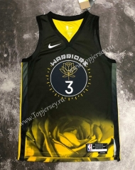 2022-2023 City Edition Golden State Warriors Black #3 NBA Jersey-311
