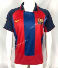 Retro Version 03-04 Barcelona Home Red&Blue Thailand Soccer Jersey AAA-503
