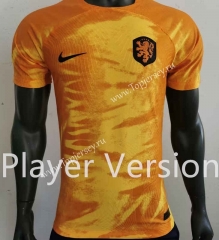 Player Version 2022-2023 Netherlands Home Orange Thailand Soccer Jersey AAA-518