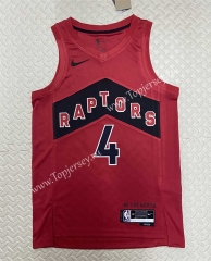 2022-2023 Toronto Raptors Away Red #4 NBA Jersey-311