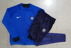 2022-2023 Inter Milan Camouflage Blue Thailand Soccer Jacket Uniform-815