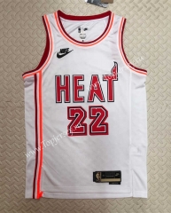 2022-2023 Retro Edition Miami Heat White #22 NBA Jersey-311