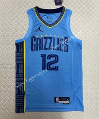 2022-2023 Jordan Limited Version Memphis Grizzlies Blue #12 NBA Jersey-311