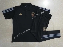 2022-2023 Germany Black Thailand Polo Uniform-815