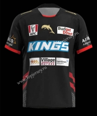 2022-2023 Dolphins Black Thailand Rugby Jersey