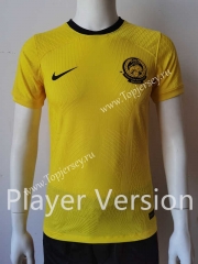 Player Version 2022-2023 Malaysia Home Yellow Thailand Soccer Jersey AAA-807