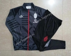 2022-2023 AC Milan Black&Gray Thailand Soccer Jacket Uniform-815