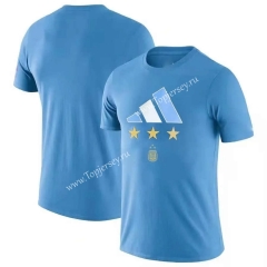 2022-2023 Argentina Blue Cotton T-shirt-CS