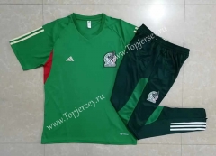 2022-2023 Mexico Green Short-Sleeved Thailand Soccer Tracksuit -815