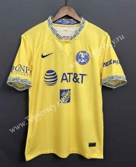 2022-2023 Club America Home Yellow Thailand Soccer Jersey AAA-9171