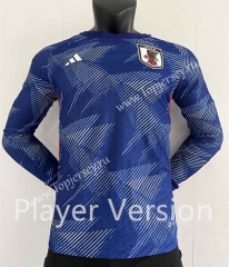 Player Version 2022-2023 Japan Home Blue LS Thailand Soccer Jersey AAA-2016