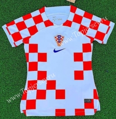 2022-2023 Croatia Home Red & White Women Thailand Soccer Jersey AAA-418