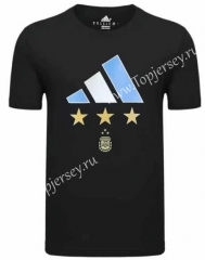 2022-2023 Argentina Black Cotton T-shirt-CS