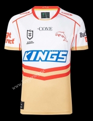 2022-2023 Dolphins Away White&Yellow Thailand Rugby Jersey
