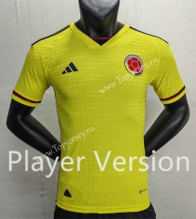 Player Version 2022-2023 Colombia Home Yellow Thailand Soccer Jersey AAA
