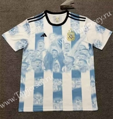 3 Stars Champions Version Argentina Blue&White Thailand Soccer Jersey AAA-2851