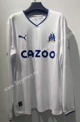 2022-2023 Olympique Marseille Home White LS Thailand Soccer Jersey AAA