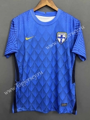 2022-2023 Finland Away Blue Thailand Soccer Jersey AAA-9171