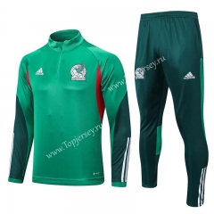 2022-2023 Mexico Green Thailand Soccer Tracksuit -815