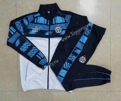 2022-2023 Olympique Marseille White Kids/Youth Soccer Jacket Uniform-815