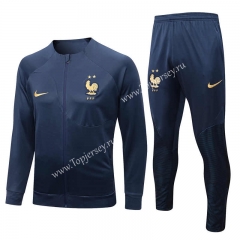 2022-2023 France Royal Blue Thailand Soccer Jacket Uniform-815