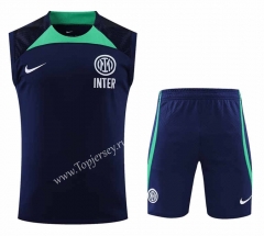 2022-2023 Inter Milan Royal Blue Thailand Soccer Vest Uniform-418