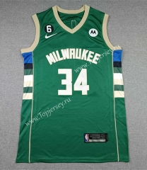 2022-2023 Milwaukee Bucks Green #34 NBA Jersey-1380