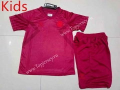2022-2023 Denmark Home Red Kids/Youth Soccer Uniform