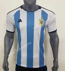 (S-4XL) 3 Stars 2022-2023 Argentina Home Blue&White Thailand Soccer Jersey AAA-416