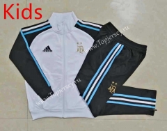 2022-2023 Argentina White Kids/Youth Soccer Jacket Uniform-815