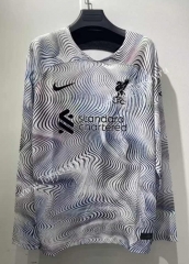2022-2023 Liverpool Away White LS Thailand Soccer Jersey AAA