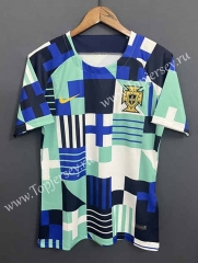 2022-2023 Portugal Blue&White Thailand Soccer Training Jersey -9171
