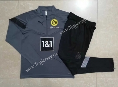 2022-2023 Borussia Dortmund Dark Gray Thailand Soccer Tracksuit -815