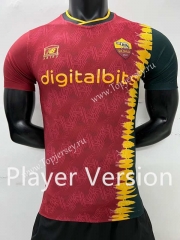 Player Version 2022-2023 Roma Red Thailand Soccer Jersey AAA-SJ