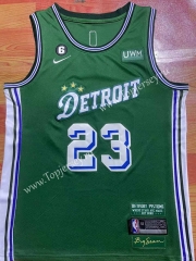 2022-2023 Detroit Pistons Green #23 NBA Jersey-1380